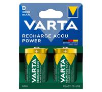 Varta Recharge Accu Power (2 pcs, D, 3000 mAh), Batteries + piles