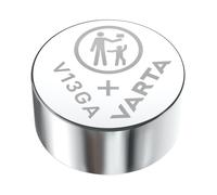 Varta V13GA - Pile bouton Alcaline LR44 1.5V, Dimensions 11.6mm x 5.4mm, Poids 2.02g, Conditionnement Blister unitaire