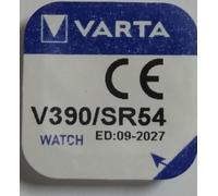 Varta - V390/SR54 pile bouton oxyde d'argent - pile de montre, 1 pièce