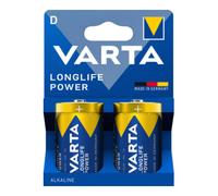 Varta Piles alcalines LongLife Power D (LR20) 2 pièces