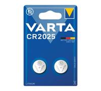 Varta VARTA Pile bouton / Pile spéciale CR2025, Type: CR2025 Quantité:2