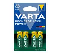 Varta Varta Varta Recharge Accu Power AA 1,2 V/2100 mAh/NiMH 56706 Blister 4 Quantité:4