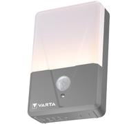 Varta Veilleuse LED à détecteur de mouvement Motion Sensor Light, IP44 | 3 m portée, 2 niveaux d'éclairage, Schraube, aimant et ruban adhésif, incl. 3x AAA Piles, Blanc, boîtier robuste et durable