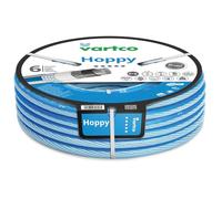 Vartco Hoppy Tuyau d'eau potable 6 couches anti-torsion Tuyau d'arrosage flexible résistant aux UV 36 bar (1/2" 30 m)
