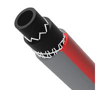 Vartco Tuyau d'arrosage professionnel professionnel Plus Gris/rouge 3/4" Indéformable (30 mètres)