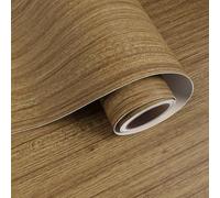 VaryPaper Papier Peint Adhesif Bois Marron Épaissir 40cmx200cm Sticker Meuble Adhésif Bois Papier Adhésif Décoratif Salon Escaliers Revêtement Plan de Travail Cuisine Armoire Table à Manger Porte