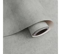 VaryPaper Papier Peint Béton Industriel Gris Rouleau Adhesif Decoratif Autocollant Papier Vinyl Adhesif Imitation Ciment Revetement Adhesif Mural Cuisine Imperméable Garage Salon Chambre 40cm×2m
