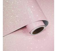 VaryPaper Papier Peint Paillettes Rose Pastel 40cmx200cm Rouleau Adhesif Decoratif Film Autocollant Meuble à Paillettes Papier Peint Chambre Fille Stickers Porte Placard Emballage Cadeau Artisanat