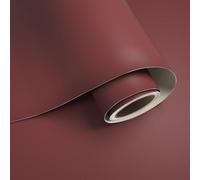 VaryPaper Papier Peint Rouge Bourgogne Moderne 40cmx200cm Film Adhesif pour Meuble Rouge Foncé Rouleau Adhesif Decoratif Papier Peint Salon Chambre Salle de Bain Imperméable Stickers Armoire Étagère