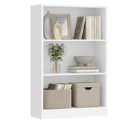 VASAGLE Bibliothèque à 3 étages avec étagères réglables, Bibliothèque pour Enfants et Espace de Rangement pour Bureau à Domicile, 60 x 24 x 93 cm, Blanc LBC105T14