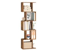 VASAGLE Bibliothèque, Étagère à 5 Niveaux, Meuble de Rangement | Cloison Séparateur Moderne, pour Salon, Chambre, Bureau, Marron Rustique, Collection CUSTOS LBC462K01