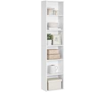 VASAGLE Bibliothèque, Étagère sur 6 Niveaux, Meuble de Rangement Ouvert | pour Salon, Bureau, Salle à Manger, Blanc nuage, Collection CUSTOS LBC167T14