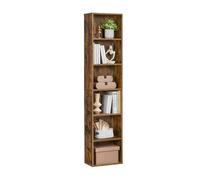 VASAGLE Bibliothèque, Étagère sur 6 Niveaux, Meuble de Rangement Ouvert | pour Salon, Bureau, Salle à Manger, Marron rustique, Collection CUSTOS LBC167K01
