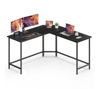 VASAGLE Bureau d'Ordinateur en Forme de L, 140 x 140 x 76 cm, Bureau d'angle, Gain de Place, pour Jeu, Noir Boisé LWD073B56V1