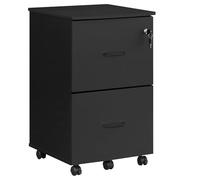 VASAGLE Caisson Mobile, Classeur, 2 Tiroirs, Verrouillable
