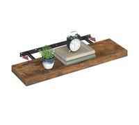 VASAGLE Étagère murale LWS28BX — Tablette flottante 20×80×3,8 cm Marron rustique
