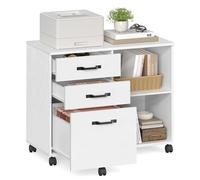 VASAGLE Custos Collection, Support d'Imprimante, 3 Tiroirs, Meuble de Rangement