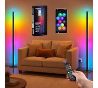 VASAGLE Ensemble de 2 Lampadaires LED sur Pied, RGB | Lampe d'Ambiance, Contrôle APP, Mode Musique, pour Salon et Chambre, Collection LUSIA