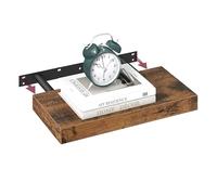 VASAGLE Étagère Murale, Tablette Flottante, 20 x 40 x 3,8 cm, Étagère Suspendue pour Cadres Photo, Décoration, Rangement pour Salon, Bureau, Cuisine, Marron Rustique LWS24BX