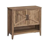 VASAGLE Meuble à Chaussures à 4 Niveaux, Étagère Réglable, 35 x 80 x 70,5cm | Organisateur, Armoire Indépendante, Style Campagne Moderne, Entrée, Marron Miel, Collection LIRY LBC038B01