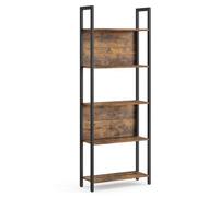VASAGLE Meuble Étagère à 5 Niveaux, Étagère de Rangement pour Cuisine, 24 x 62 x 165 cm, Style Industriel, Marron Rustique et Noir