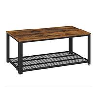 Table basse VASAGLE avec structure en métal brun rustique LCT61X Marron rustique G