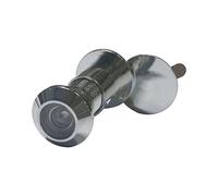 VASALAT 4039 Butée de porte ø 12 mm, grand angle 200°, TS 35-55 mm, laiton chromé,