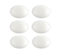 vasalat Lot de 6 butoirs de porte muraux - 60 mm, hauteur 15 mm - Butoir de porte autocollant idéal pour protéger le mur et la porte - Transparent