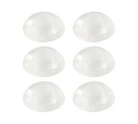 vasalat Lot de 6 butoirs de porte muraux, butoirs de porte 32 mm, hauteur 12 mm, butoir de porte autocollant, idéal pour protéger le mur et la porte, transparent