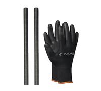 vasalat Tige filetée M24 1000 mm en acier inoxydable A2-70 - Tige filetée avec filetage extérieur DIN 976-1 - Tige métallique de qualité supérieure avec filetage - Lot de 2