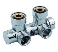 Vasco Flat v line bloc inférieur coudé 50 mm 3/4 chrome 118230200000099
