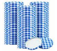 Vasdrin 60 Pcs Couvercle Pot de Confiture 82mm | Couvercles pour Bocaux de Conserves et Confitures en Fer blanc, pour Bocaux de 230/350/435 ml