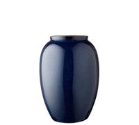 Vase 20 cm, bleu, grès, Bitz