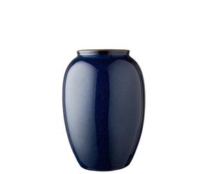 Vase 20 cm, bleu, grès, Bitz