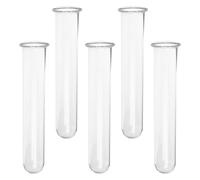 Vase à Essai Hydroponique en Verre avec Rebord 5 Pièces