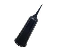 Vase à fleurs de cimetière avec piquet pointu, Black | Comprend un seul porte-fleurs commémoratif, une base de placement pointue, un vase pour les arrangements de