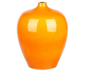 Vase à Fleurs Décoratif Grande Taille 37 cm en Terre Cuite Orange Terrasa