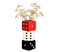 Vase à Fleurs en Forme de Dé | Composition Florale pour Centre de Table,Vase Décoratif en Résine pour la Maison | pour Salon, Entrée, Salle à Manger, Hôtel, Restaurant, Mariage, Fiançailles