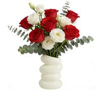 Vase à fleurs en | Récipient décoratif moderne pour bouquet de fleurs - pour la maison, le salon, la table à manger, la ferme, la chambre à coucher, la bibliothèque