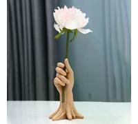 Vase à fleurs en résine blanc - Style nordique