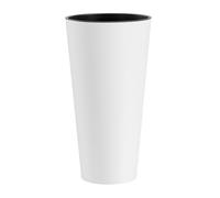 Vase à fleurs pot de fleurs insert de plante colonne de plantation gris mat b...