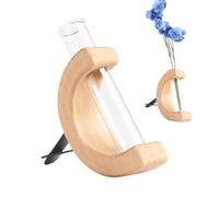 Vase à fleurs pour grille d'aération de voiture - Clip de pot en verre, mini support | Portable Air Charm Fresh Plant Display Décoration intérieure élégante avec scénario charmant pour accessoire