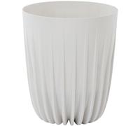 Vase À Plantes Pot De Fleurs PALMA 30 Cm Blanc - Résistant Aux Intempéries Et UV
