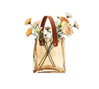 Vase à sac, décoration d'intérieur moderne et esthétique | Pot de fleurs décoratif pour compositions florales pour salon, cuisine, bureau, étagère, cadeau d'anniversaire