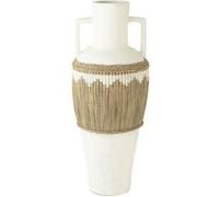 Vase Amphore Design "Herbes" 100cm Blanc Blanc G