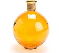 Vase Artémis Rafia 25cm ocre - Amadeus - Orange - Verre Orange G