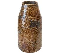 Vase artisanal marron vitrifié 29 cm marron G