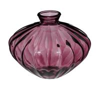 Vase - ATMOSPHERA - Candy - Verre recyclé - Rose - D. 19 x H. 14 cm