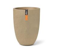Vase bas Smooth NL EUROPE 26 x 36 cm beige finition lisse mate