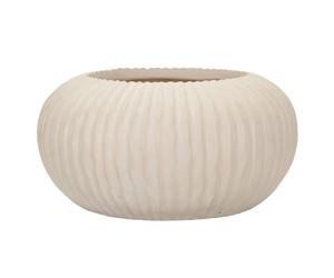 Vase basse et large Mauro Ferretti Mist Beige 35x18 cm